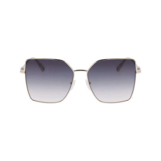 Longchamp Goldene Metall-Sonnenbrille