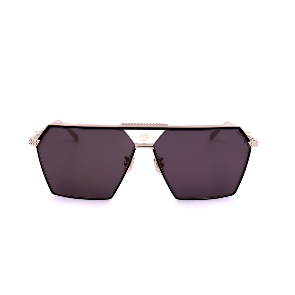 Philipp Plein Titan-Sonnenbrille in Grau