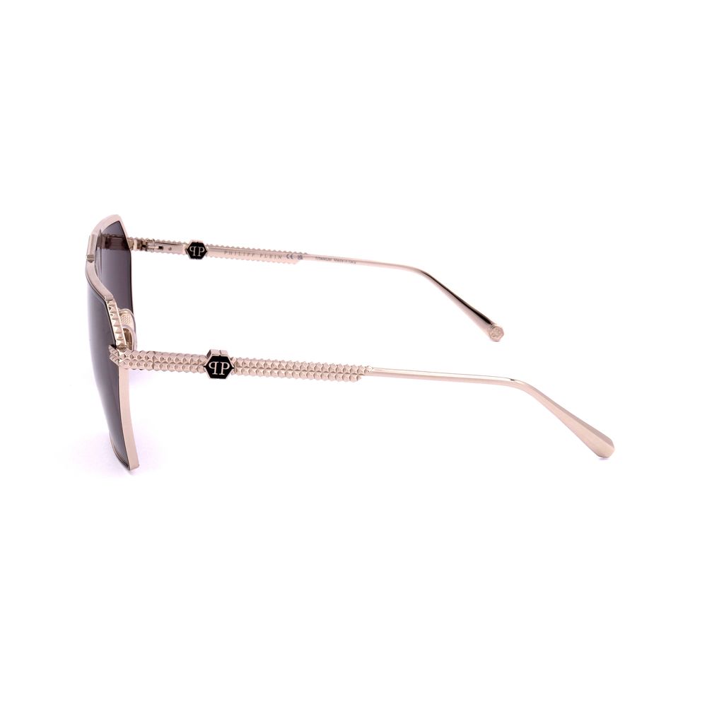Philipp Plein Titan-Sonnenbrille in Grau