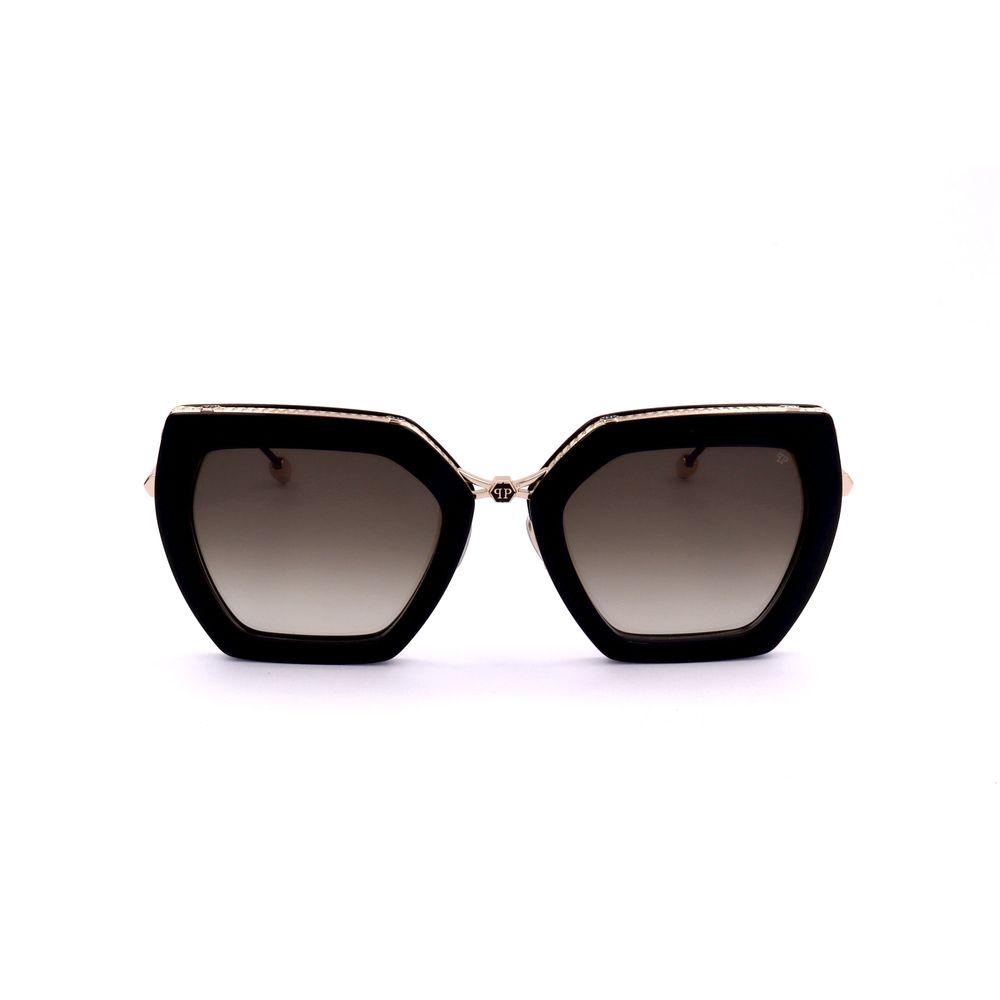 Philipp Plein Sonnenbrille aus Metall in Schwarz