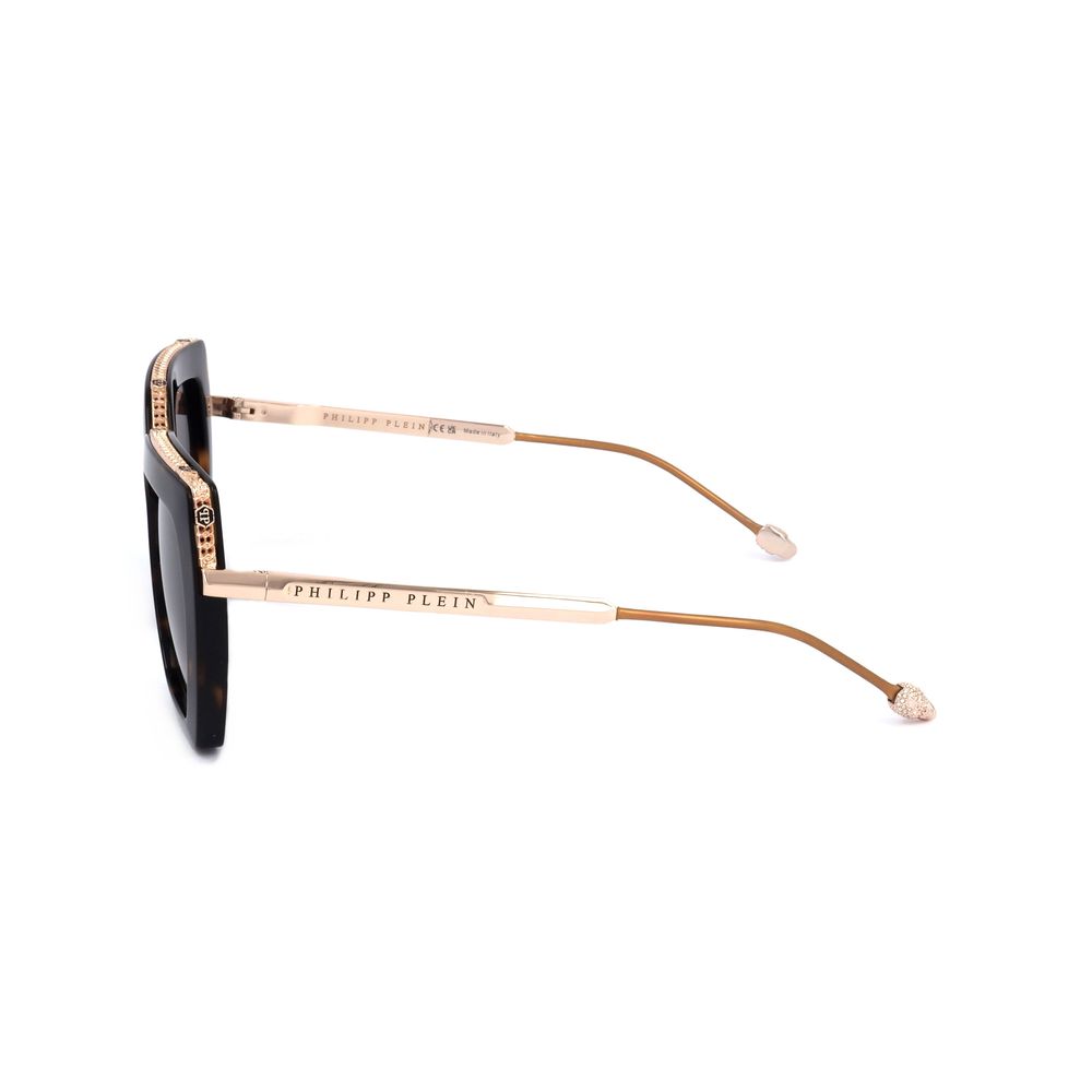 Philipp Plein Goldene Metall-Sonnenbrille