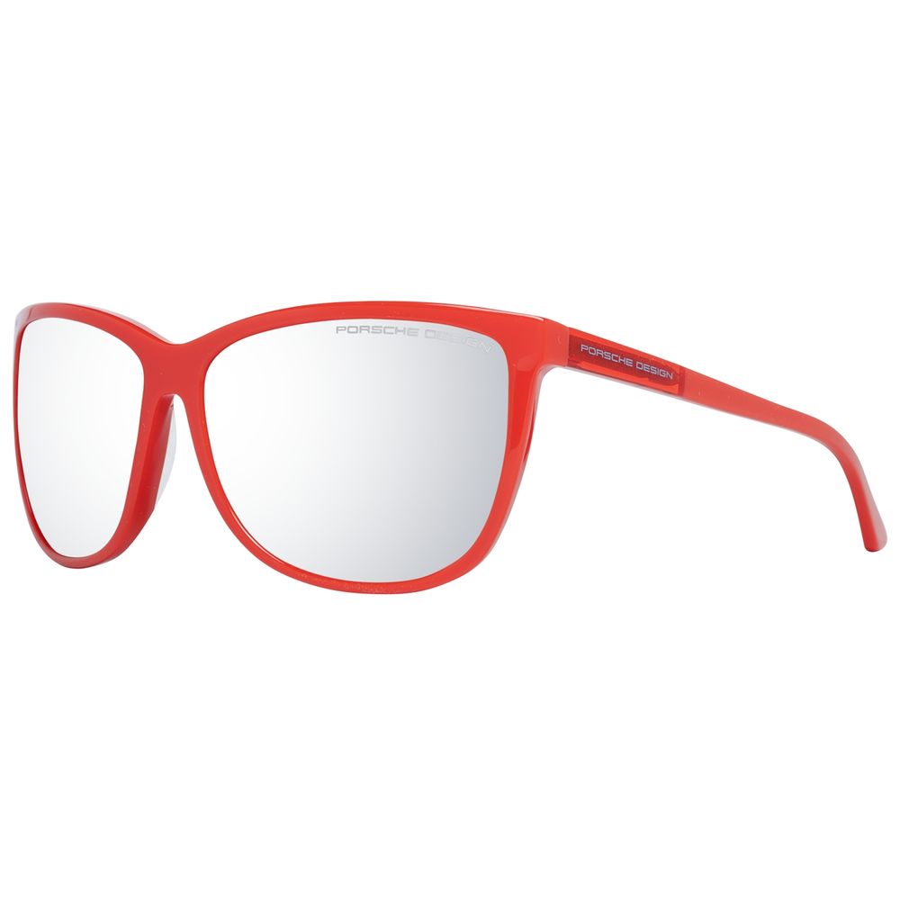 Porsche Design Rote Sonnenbrille aus Acetat