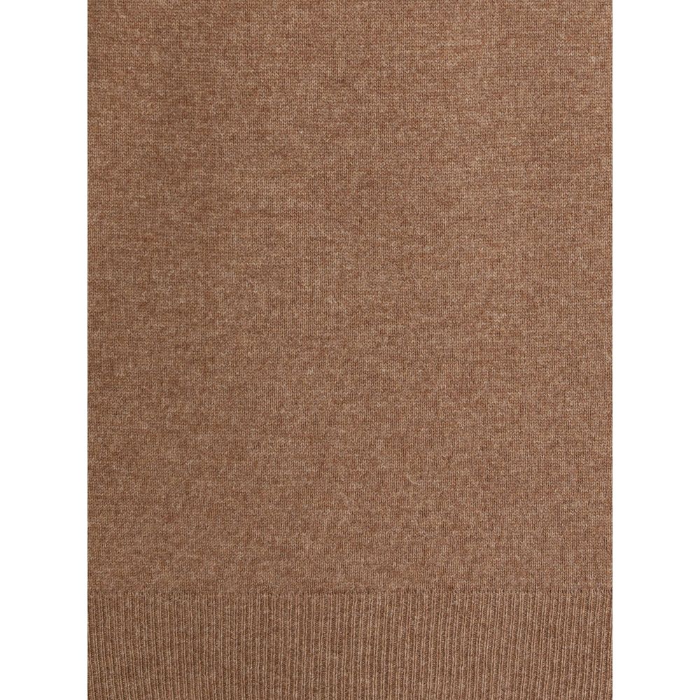 Aragona Cashmere Brauner Merino-Woll-Sweatshirt