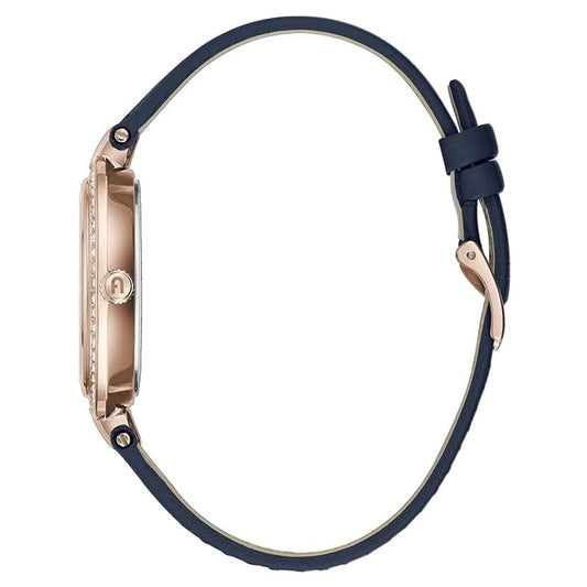 Furla Blaue Leder-Armbanduhr