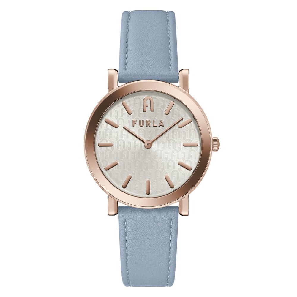Furla Blaue Leder-Dress-Watch
