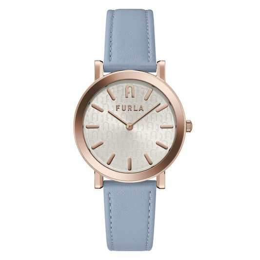 Furla Blaue Leder-Dress-Watch
