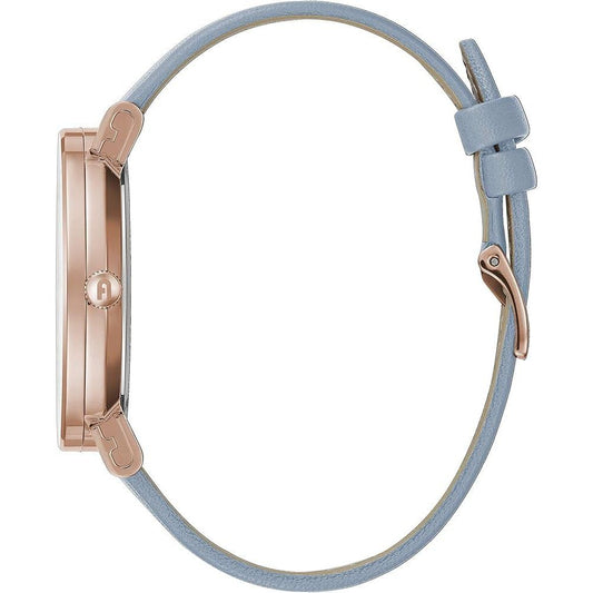 Furla Blaue Leder-Dress-Watch