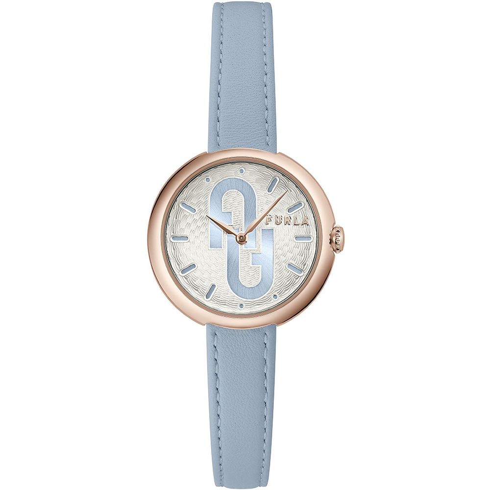 Furla Blaue Leder-Dress-Uhr