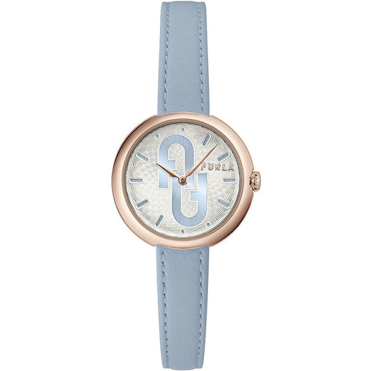 Furla Blaue Leder-Dress-Uhr