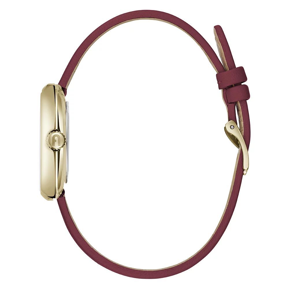 Furla Rote Leder-Kleid-Uhr