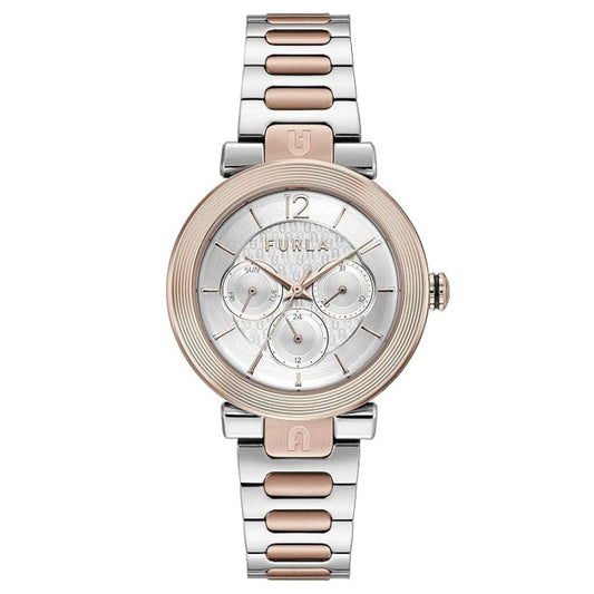 Furla Graue Edelstahl-Dress-Watch