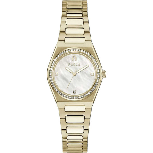 Furla Goldene Edelstahl-Dress-Watch