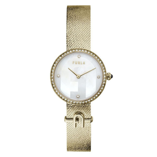 Furla Goldene Edelstahl-Dress-Watch