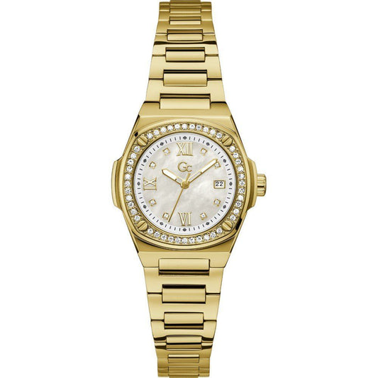 GC Goldene Edelstahl-Dress-Watch