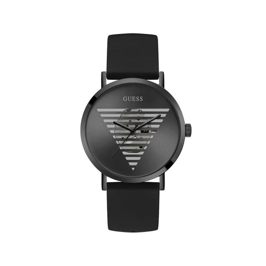 Guess Schwarze Synthetik-Armbanduhr