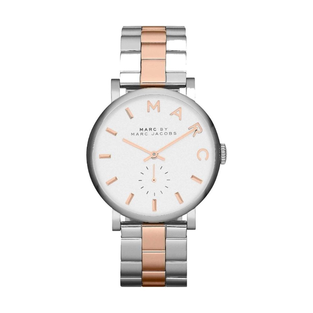 Marc Jacobs Elegante Edelstahl-Armbanduhr in Grau