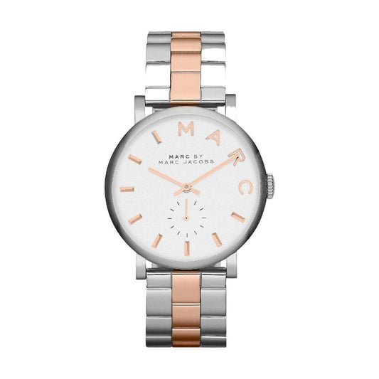 Marc Jacobs Elegante Edelstahl-Armbanduhr in Grau
