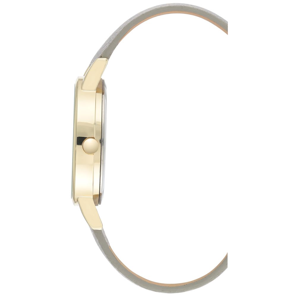 Nine West Elegante graue Lederuhr