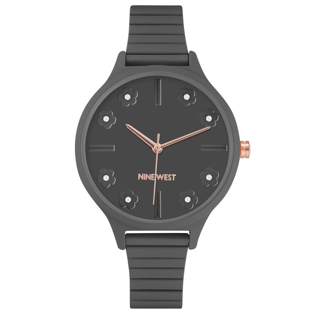 Nine West Graue Aluminium-Uhr
