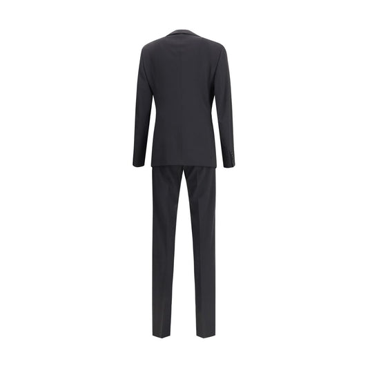 Giorgio Armani Schwarzer Woll-Tuxedo aus Fleece