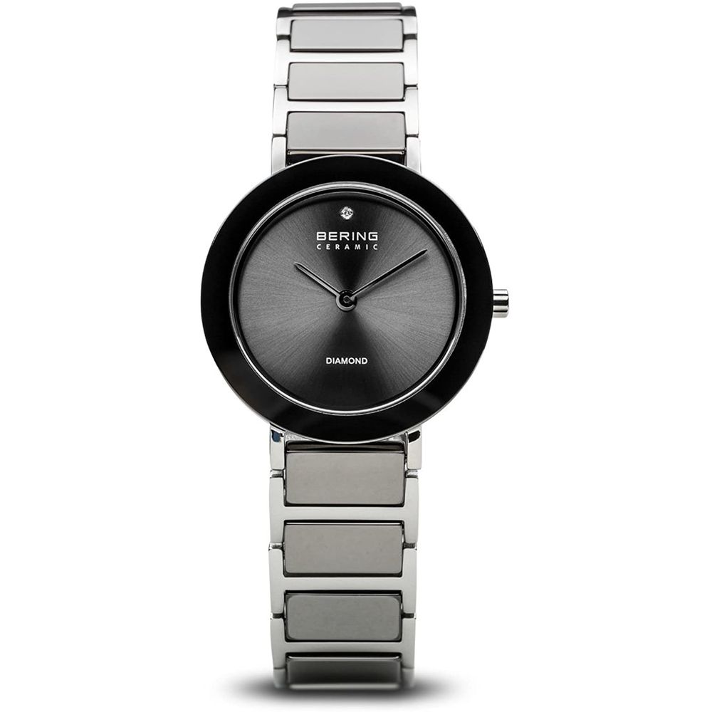 BERING Silberne Edelstahl-Dress-Watch
