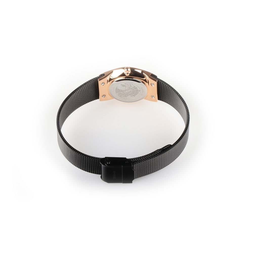 BERING Schwarze Edelstahl-Dress-Watch