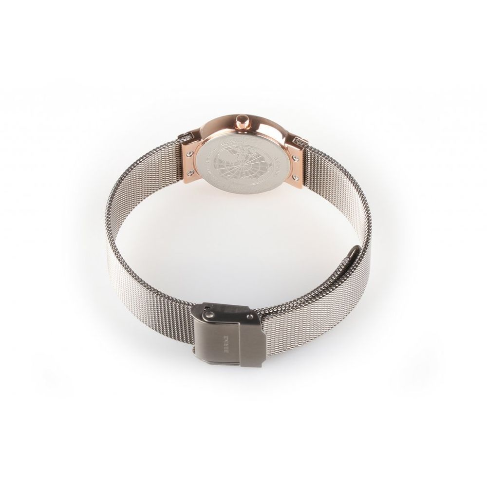 BERING Graue Edelstahl-Armbanduhr