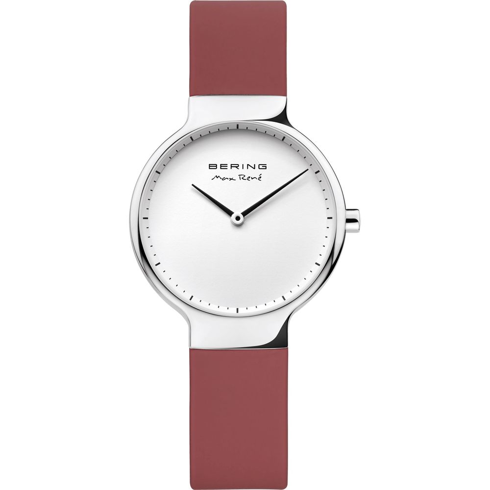 BERING Rotes Synthetik-Kleid-Uhr
