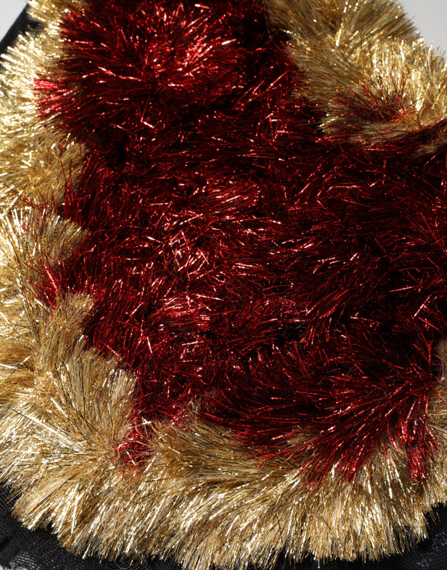 Dolce & Gabbana Schwarzes Goldherz-Korsett-Glitzertop