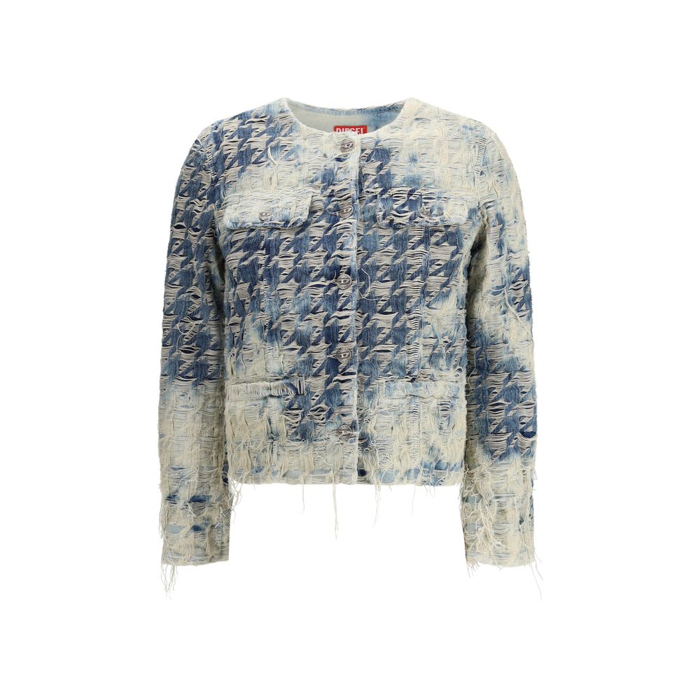 Diesel Hellblaue Baumwoll-Jacke