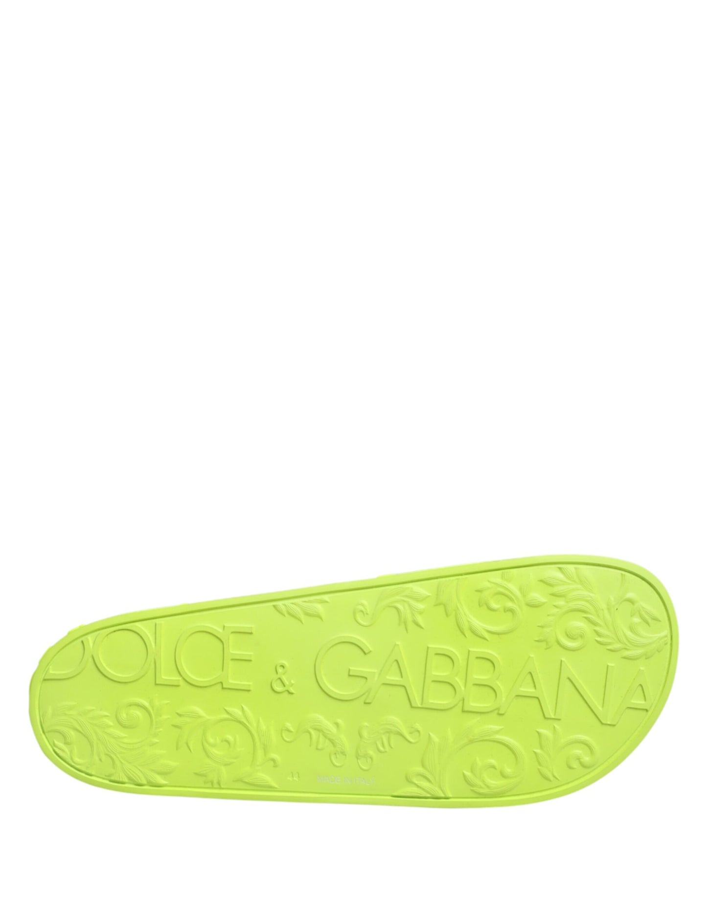 Dolce & Gabbana Grüne Gummisandalen für den Strand