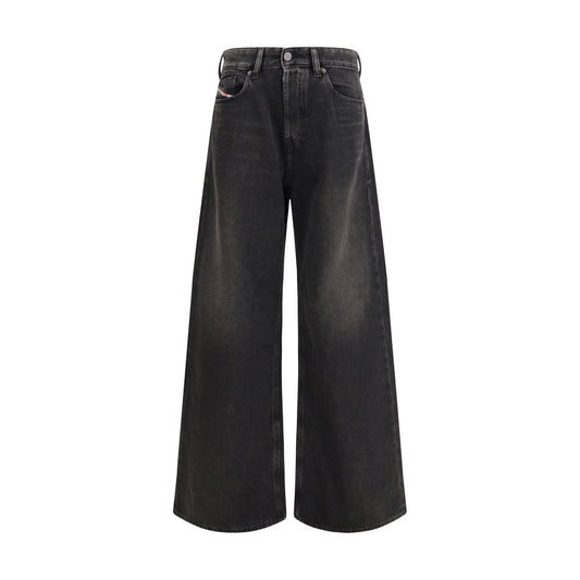 Diesel Schwarze Baumwoll-Jeans mit Relaxed Fit