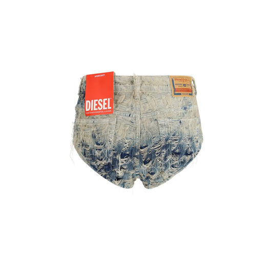 Diesel Hellblaue Baumwoll-Bermuda-Shorts