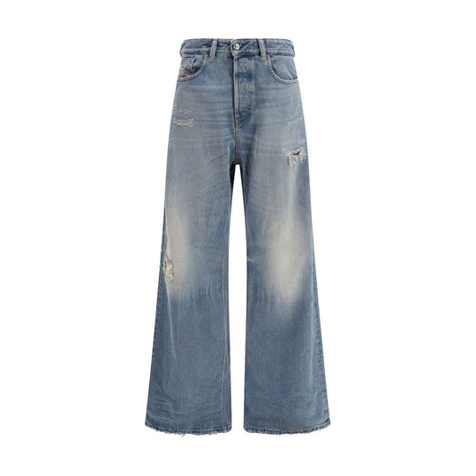 Diesel Blaue Baumwolljeans mit lockerer Passform