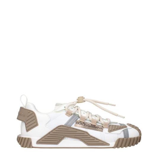 Dolce & Gabbana Weiße Stoff-Sneaker