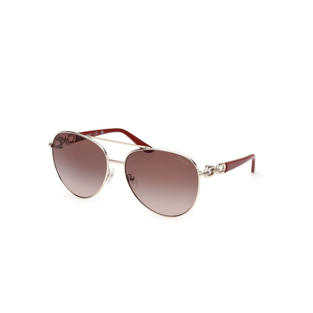 Guess Goldene Metall-Sonnenbrille