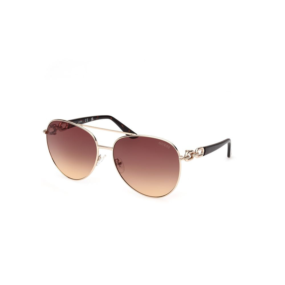 Guess Metall-Sonnenbrille in Gold