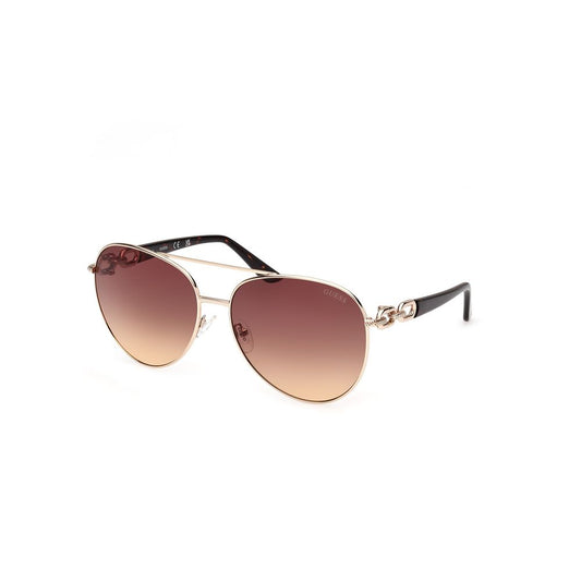 Guess Metall-Sonnenbrille in Gold