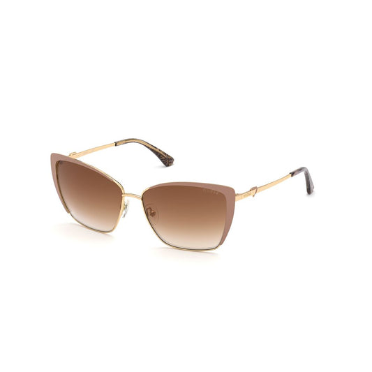 Guess Beigefarbene Metall-Sonnenbrille