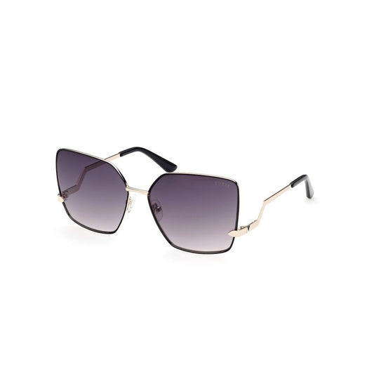 Guess Metall-Sonnenbrille in Schwarz