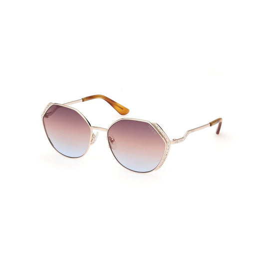 Guess Metall-Sonnenbrille in Gold