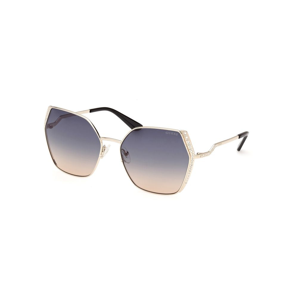 Guess Goldene Metall-Sonnenbrille