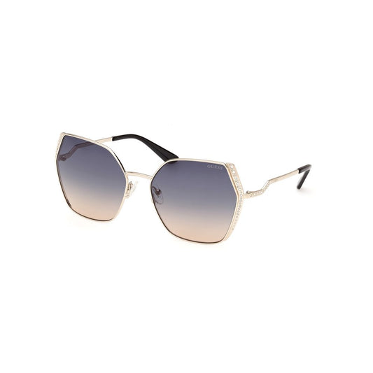 Guess Goldene Metall-Sonnenbrille