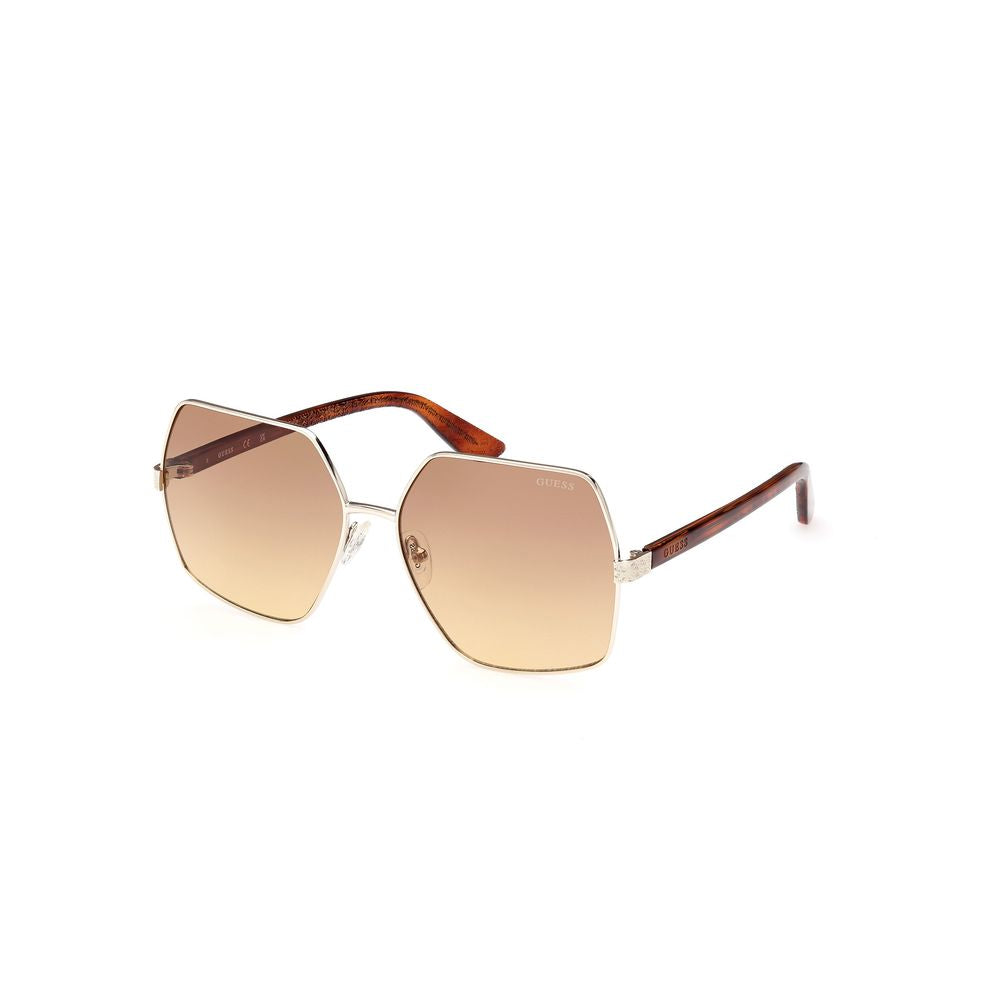 Guess Goldene Metall-Sonnenbrille