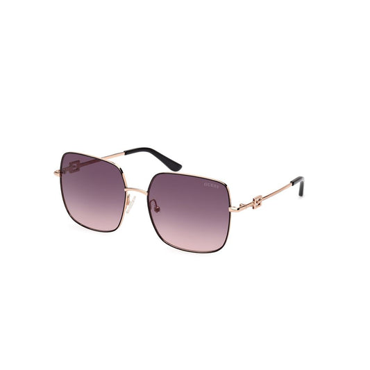 Guess Metall-Sonnenbrille in Schwarz