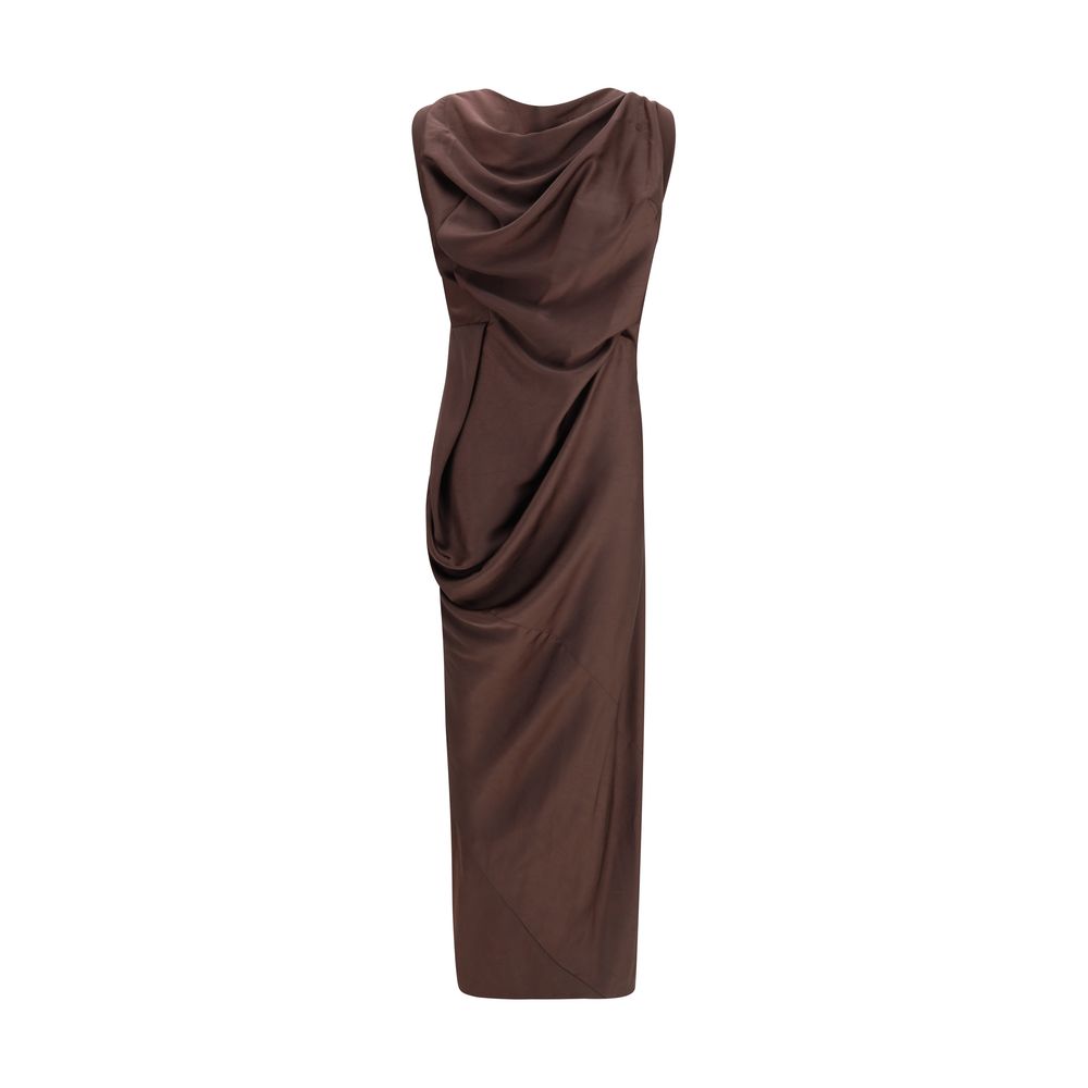 Vivienne Westwood Braunes Polyester-Cocktailkleid
