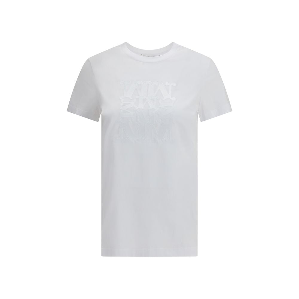 Max Mara Baumwoll-T-Shirt in Reinweiß