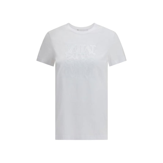 Max Mara Baumwoll-T-Shirt in Reinweiß