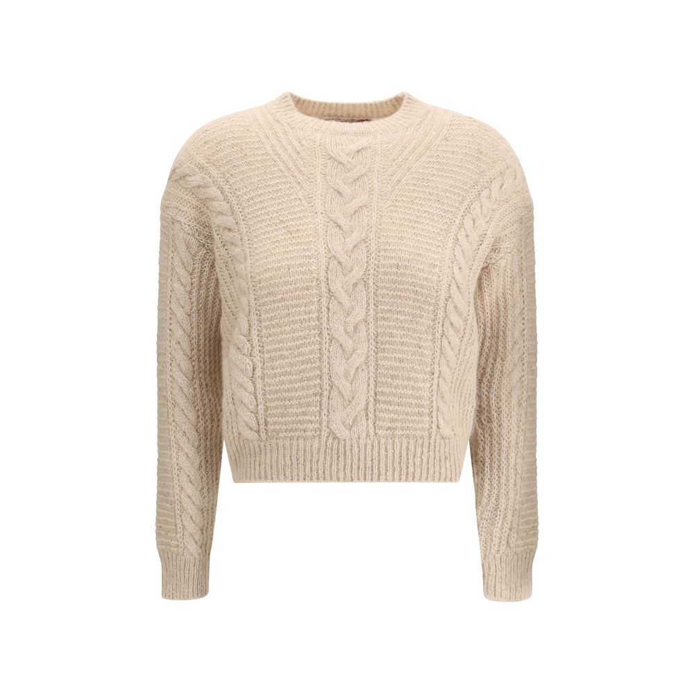 Max Mara Beiger Polyamid-Sweater