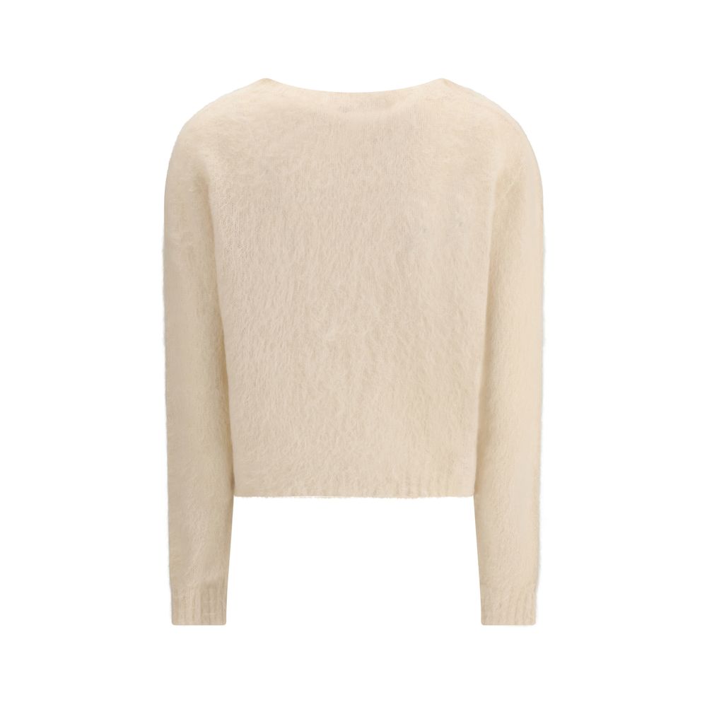 Max Mara Beiger Polyamid-Sweater
